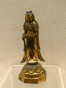 1087. Museo de Shangai. Bodhisattva. Bronce dorado. Sui 581-618