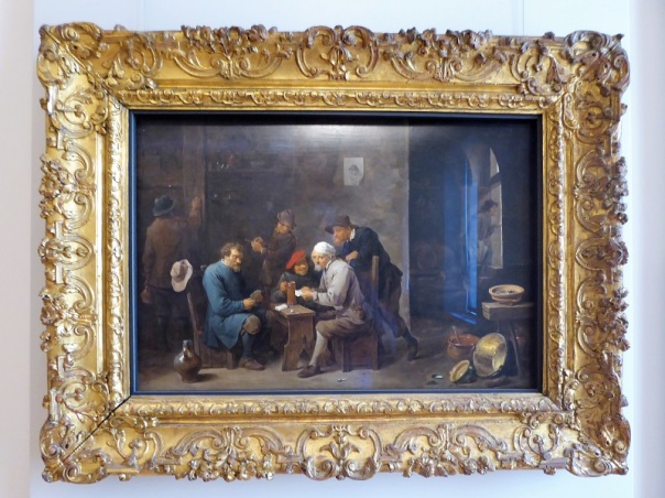 336. Palacio Real. Galería Sabauda. Jugadores de cartas de David Teniers II